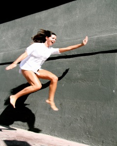 Jumping free in venice, CA.